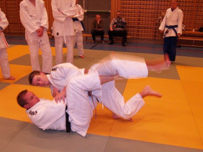 Snuing, eller "sweep" på BJJ-språk.