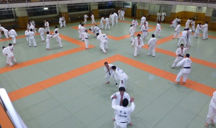 Trening på Kodokan. Foto: NTG