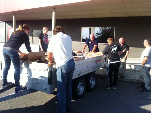 Dugnad 3. sept; Kari-Anne, Ingebjørg, Jan Arild, Gunnar, Thor, Lars Erik & Pål