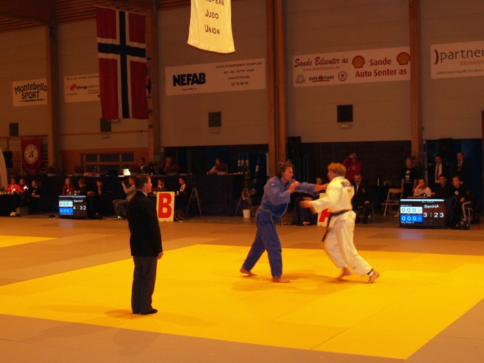 Åpen klasse: Det ble en meget spennende kamp mellom junioren Henrik Reitan (hvit) og den rutinerte Alert Holtman, der sistnevnte vant klassen.