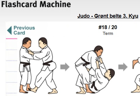 Digital læring av judopensum.