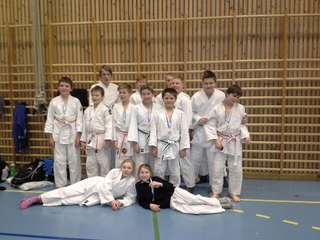 En blid gjeng som kan være godt fornøyd med innsatsen i Vårspretten.