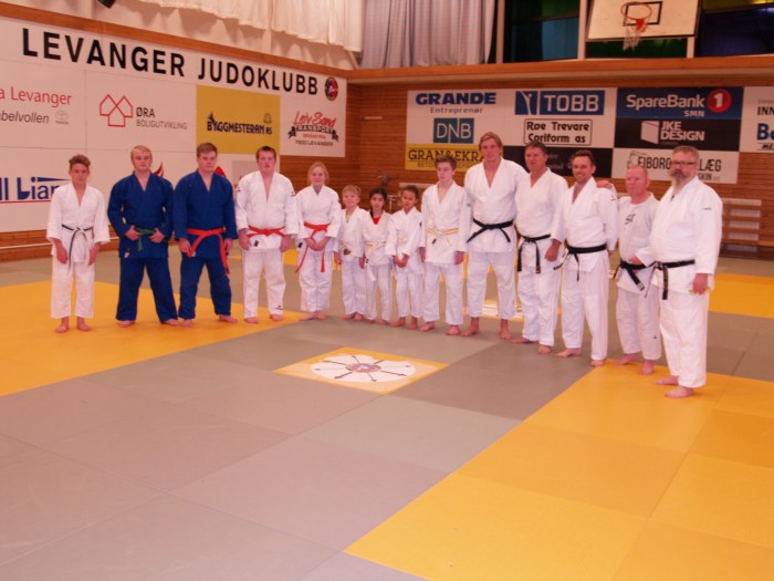 Gjengen som var samlet til juletrening 22.12.