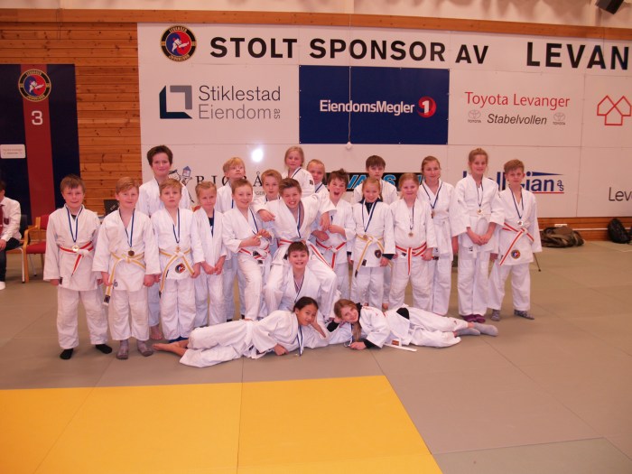 Levanger Judoklubbs meget flinke deltakere i U11 og U13.