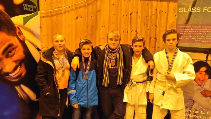 Fem deltakere -fem medaljer.